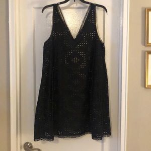 Black sleeveless sundress from Anthropologie